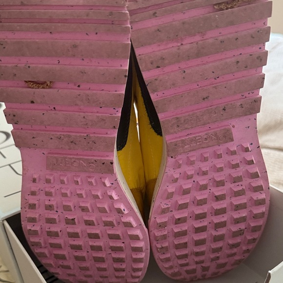 Colorful Yellow and Pink Sneakers - Picture 4 of 6